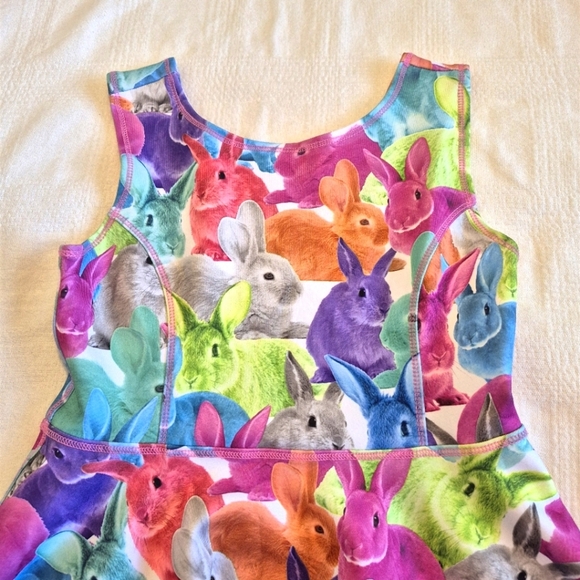Children's Place girls size 7/8 Bunny dress twiry bottom EUC - Picture 3 of 6